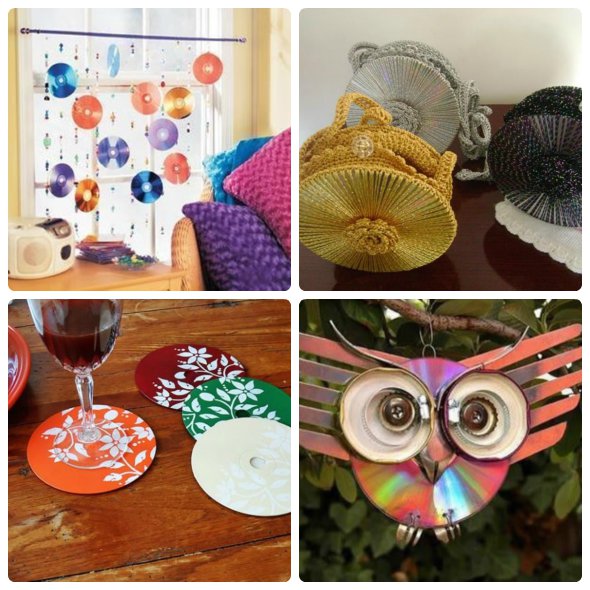 ideias criativas para reutilizar cds velhos