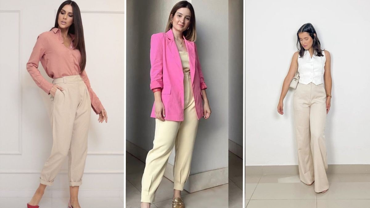 Do Trabalho ao Happy Hour: 5 Looks com Calça Bege Essenciais