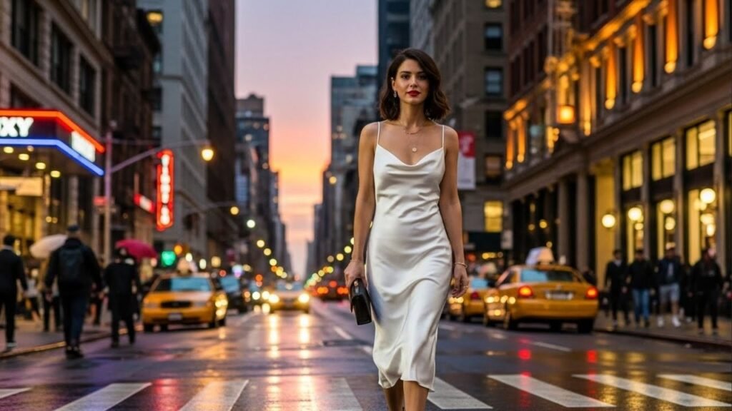 Blazer e slip dress: Elegância para o trabalho