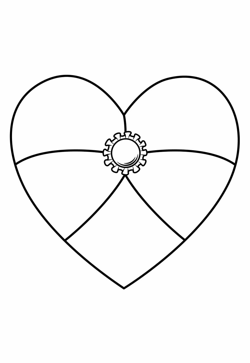 onde baixar molde coração grátis