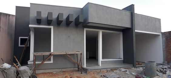 cores de tinta para fachada com jardim