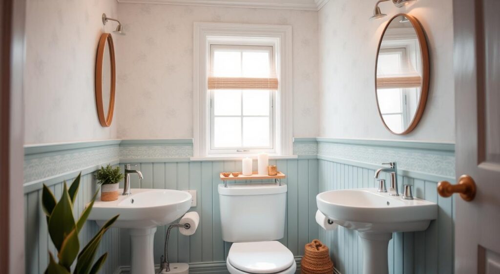 Como usar iluminação para ampliar seu banheiro