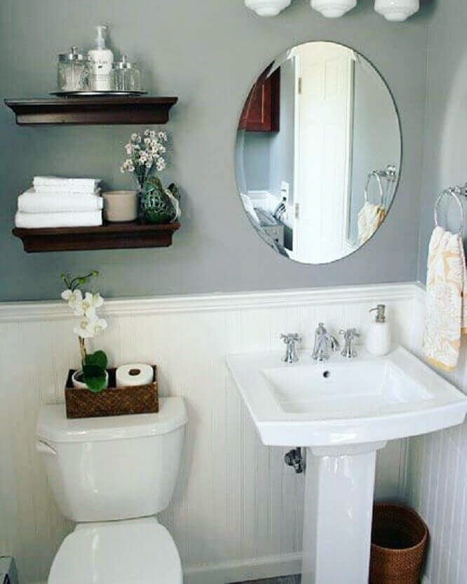 cores ideais para banheiro pequeno