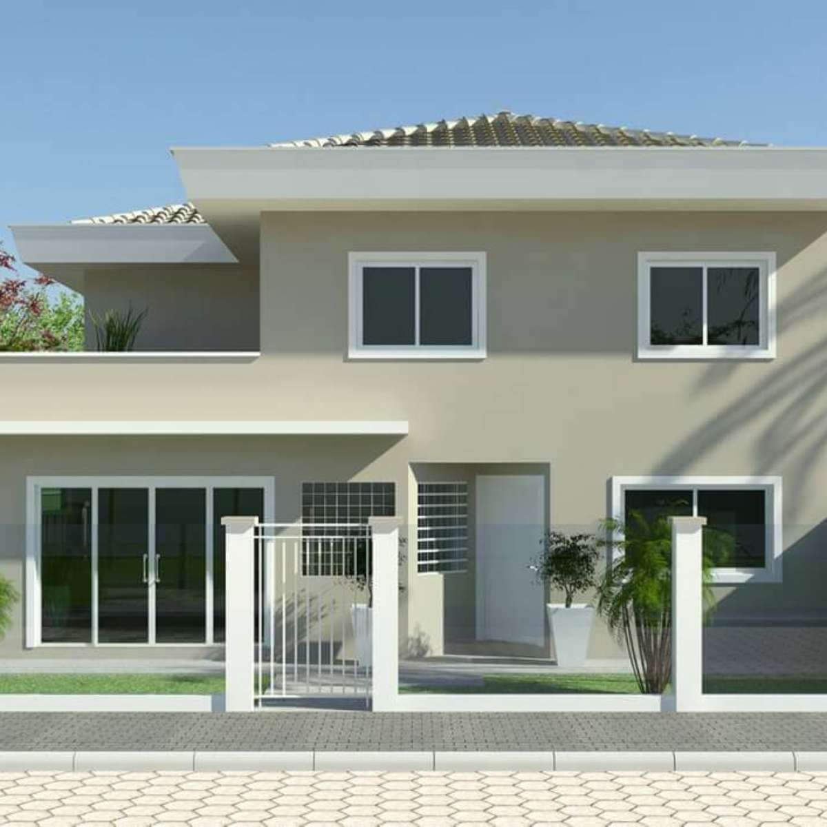 melhores cores para pintar a casa por fora