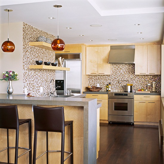 ideias de cozinha americana decorada moderna