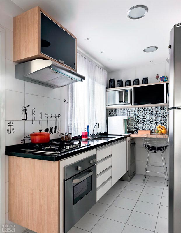 ideias criativas para organizar cozinha pequena