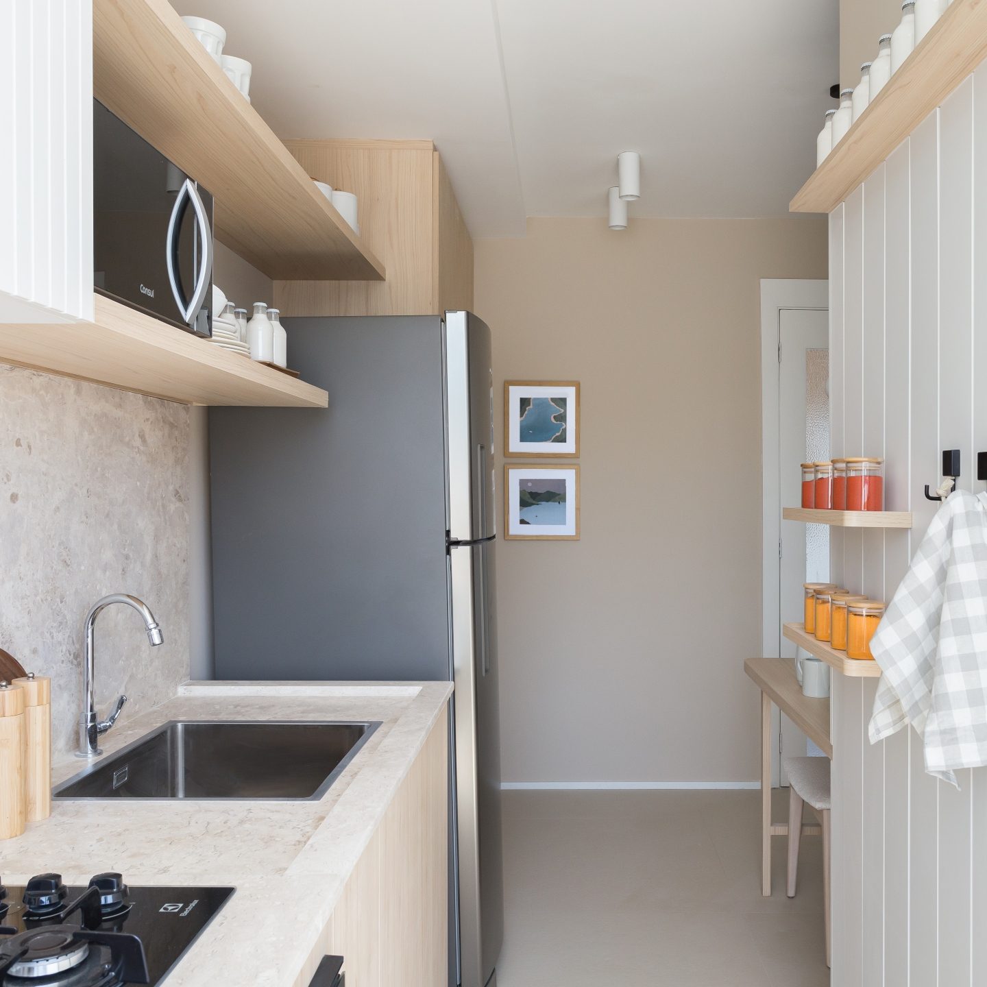 cozinha com mais espaco e organizada