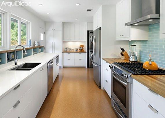 O Triângulo de Trabalho Perfeito na Sua Cozinha Corredor