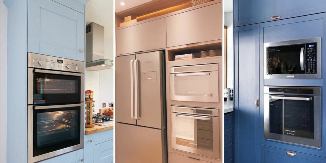 cozinhas planejadas com torre quente fotos e ideias