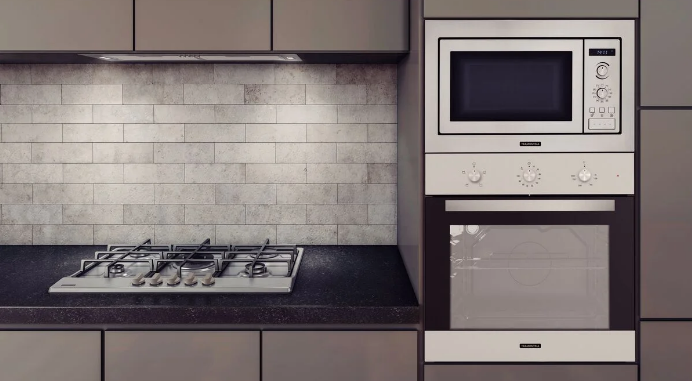 cozinha planejada com torre quente