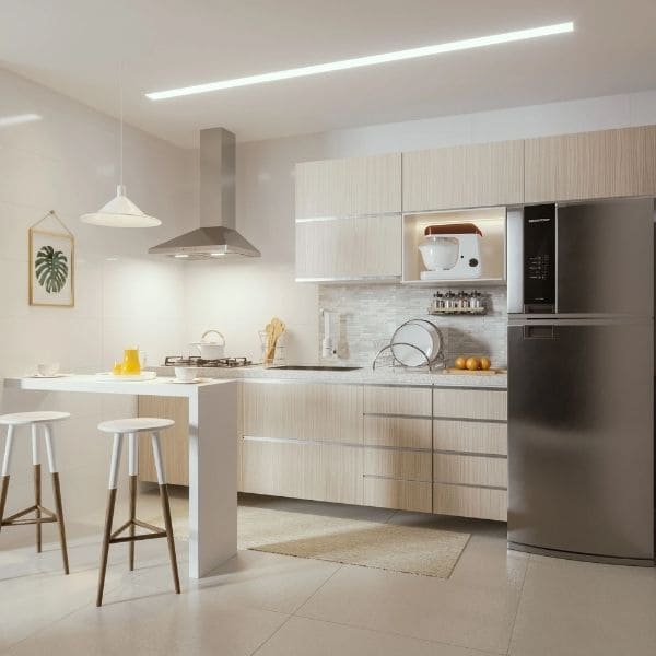 erros comuns ao projetar cozinha planejada pequena