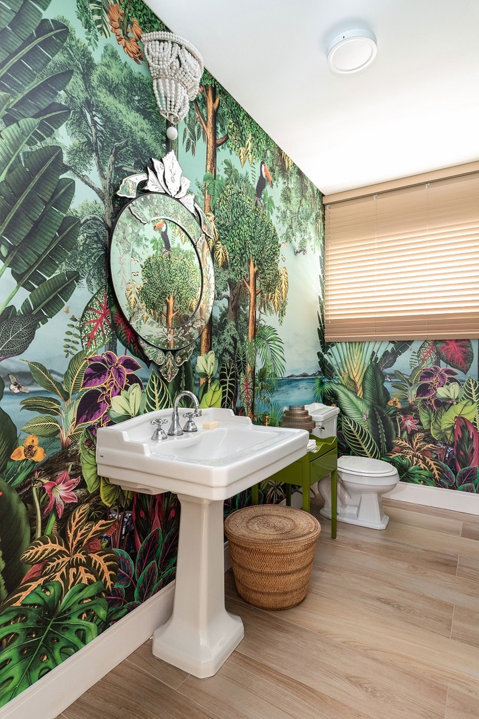 decoracao com papel de parede lavavel