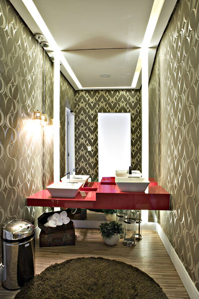decoracao com papel de parede lavavel