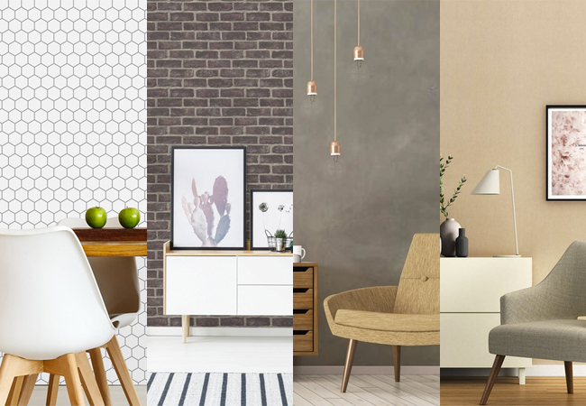 decoracao com papel de parede lavavel