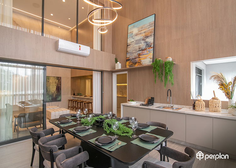 decoracao com pe direito duplo