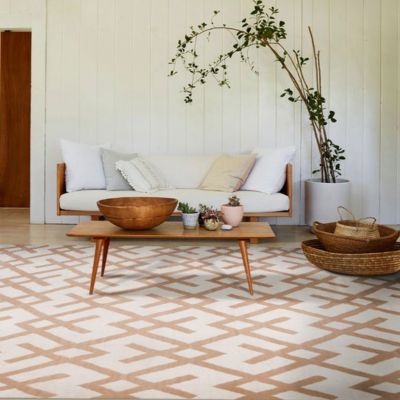 decoracao com tapete geometrico