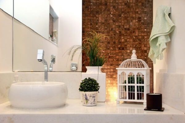 decoracao de banheiro artesanal