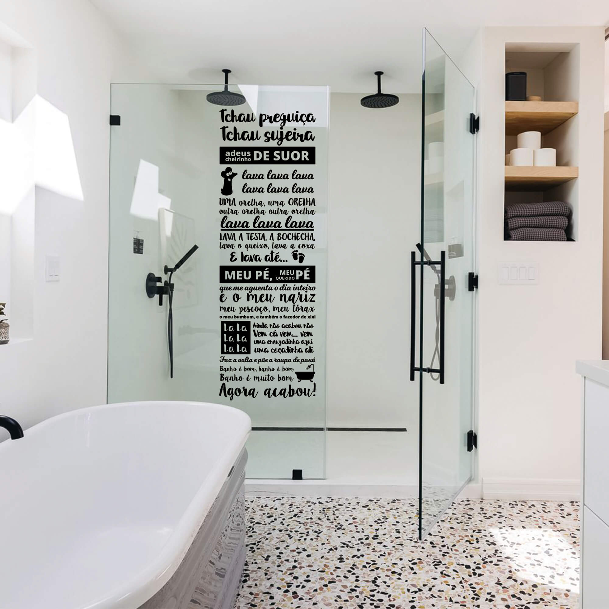 como aplicar adesivo jateado no box do banheiro