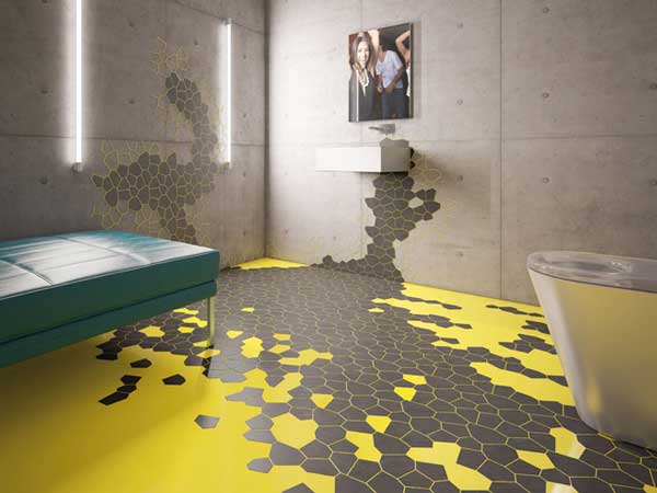 adesivo vinilico ou papel de parede para banheiro