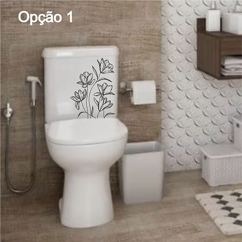 decoracao de banheiro com adesivo