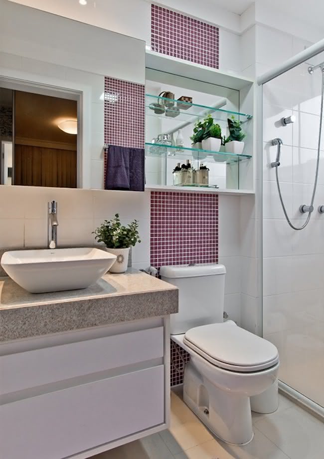 pastilha rosa ceramica ou adesiva para banheiro