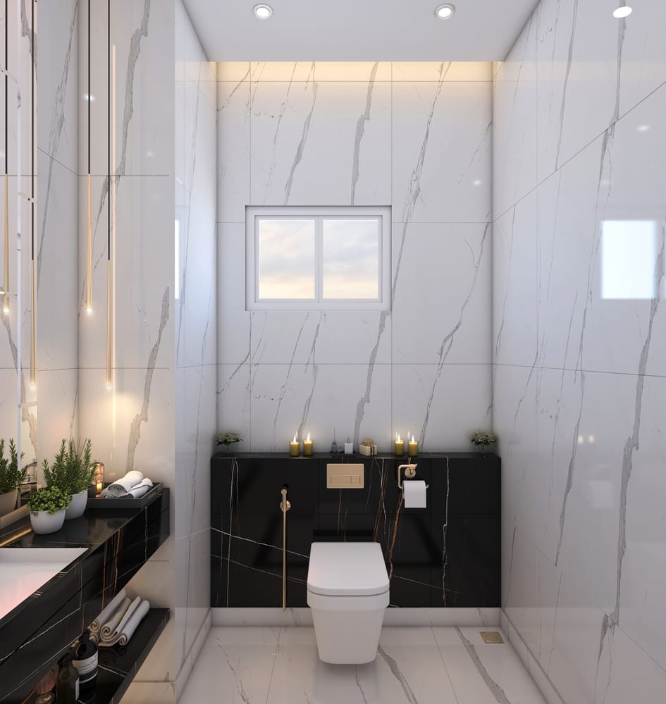 decoracao de banheiro preto