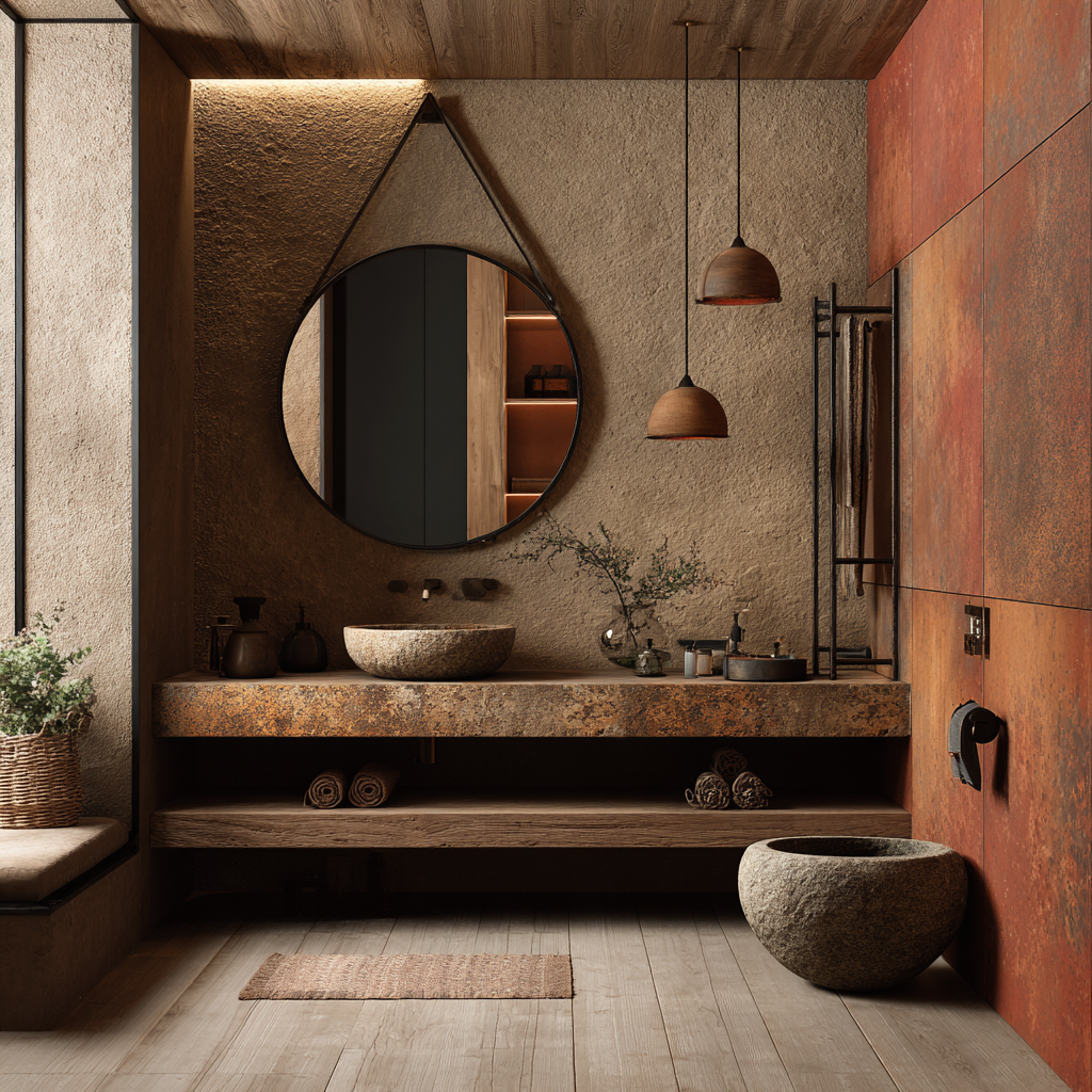 Revestimentos Essenciais para Banheiros Rústicos e Duráveis