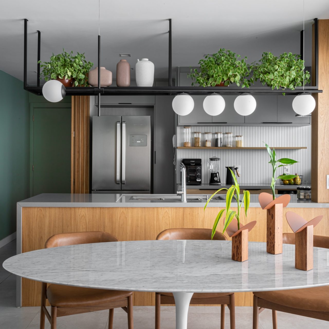 iluminacao para bancada de cozinha americana