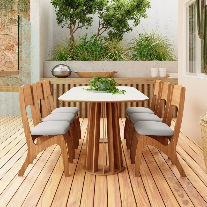 Os Melhores Estilos de Decoração para Cozinhas com Mesa de 6 Lugares