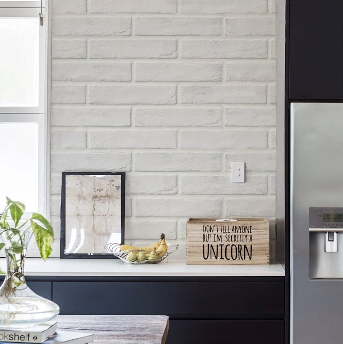 ideias de decoração cozinha com parede de tijolinho
