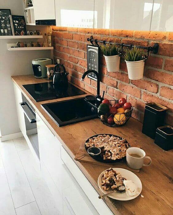 erros comuns ao decorar cozinha com tijolinho