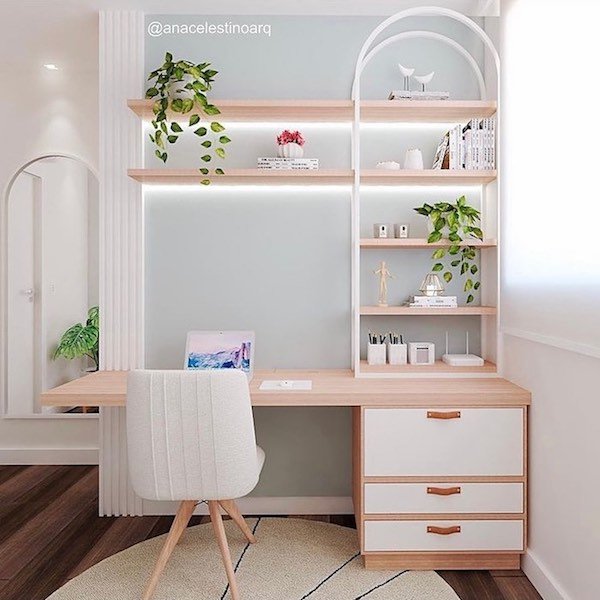 Decoração de Home Office Pequeno: Cores