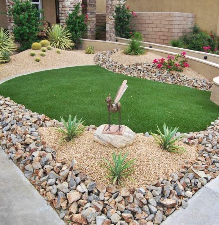 ideias criativas pedras pintadas jardim