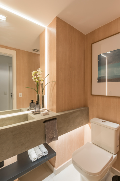ideias de decoração lavabo pequeno e moderno