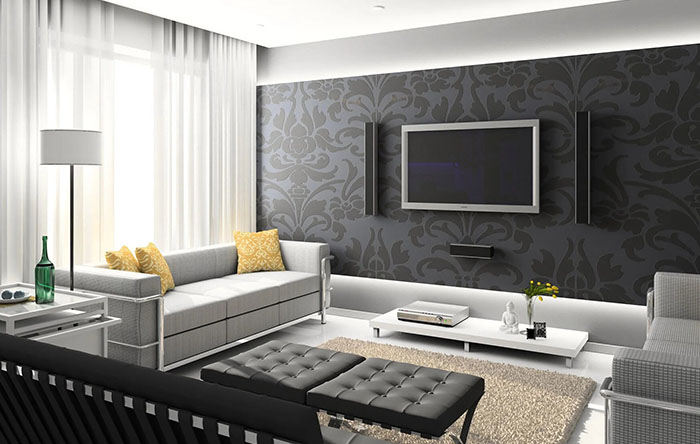 ideias criativas para decorar parede de sala vazia