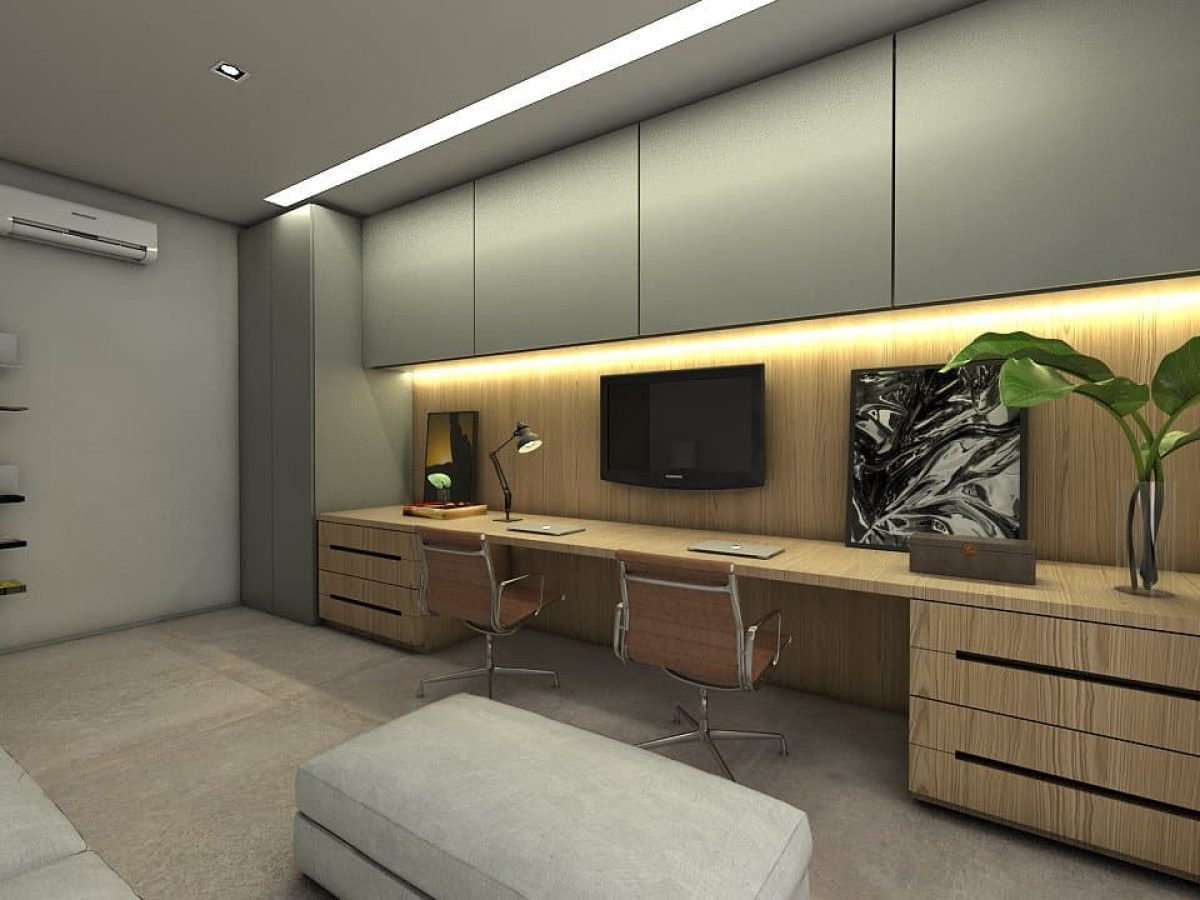 decoracao de quarto com escrivaninha