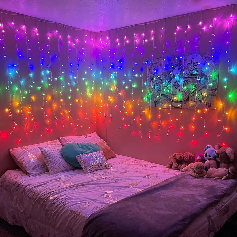 ideias de decoração de quarto com luzes de fada