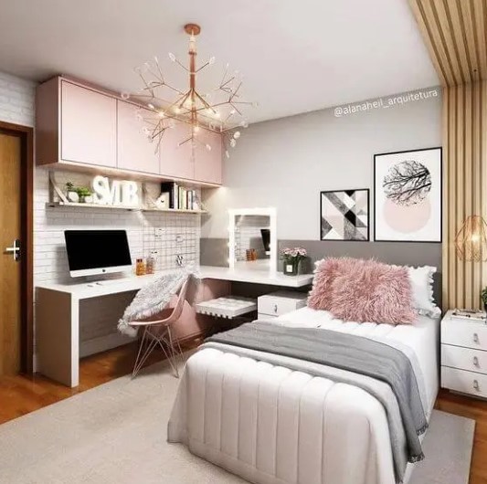 decoracao de quarto com luzes