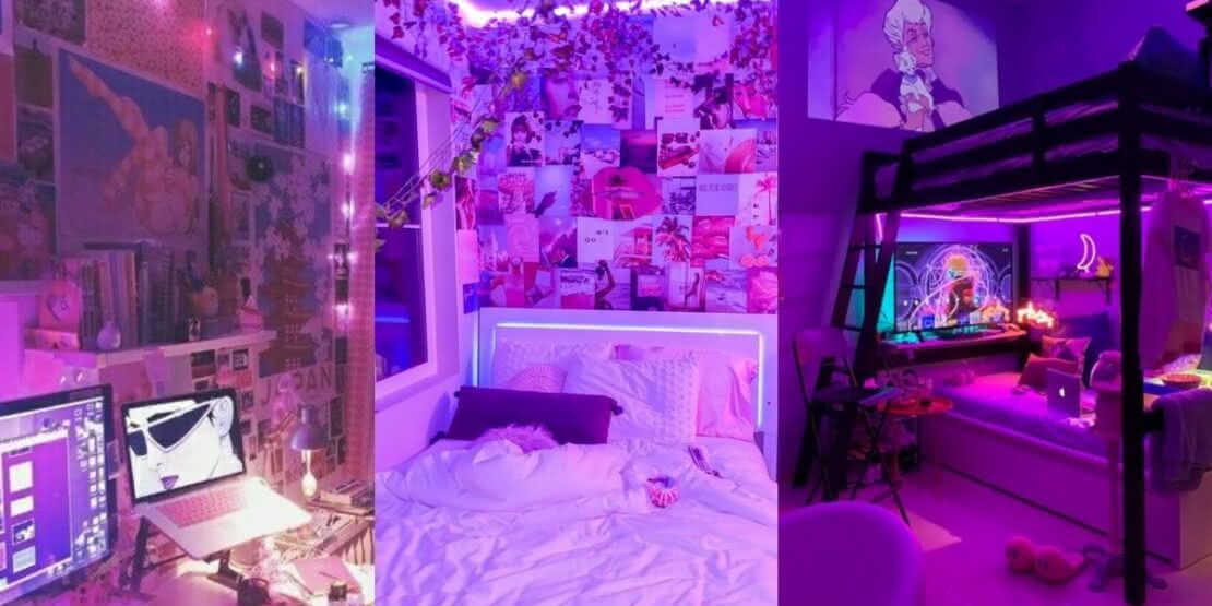 luzes de LED vs luzes de fada para decoração de quarto