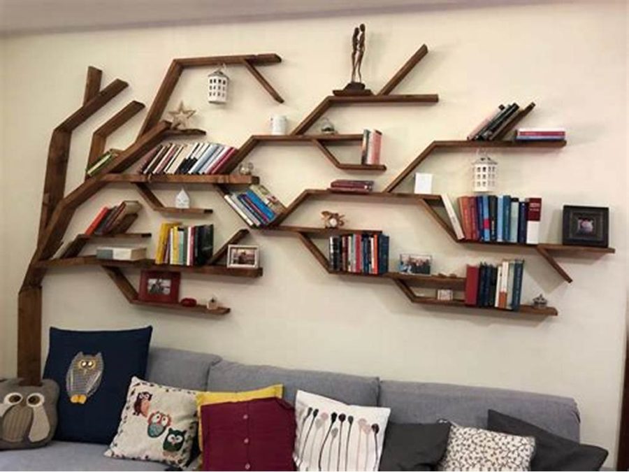 20 ideias criativas prateleiras livros quarto pequeno