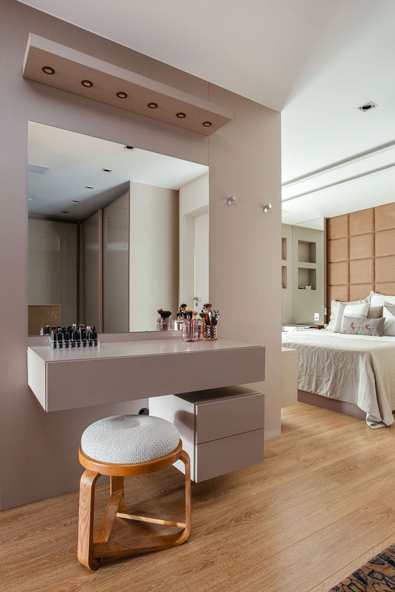 decoracao de quarto de casal com penteadeira