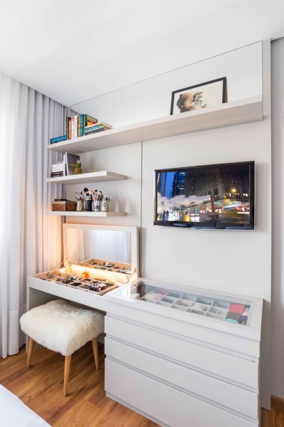 erros comuns ao escolher penteadeira quarto pequeno