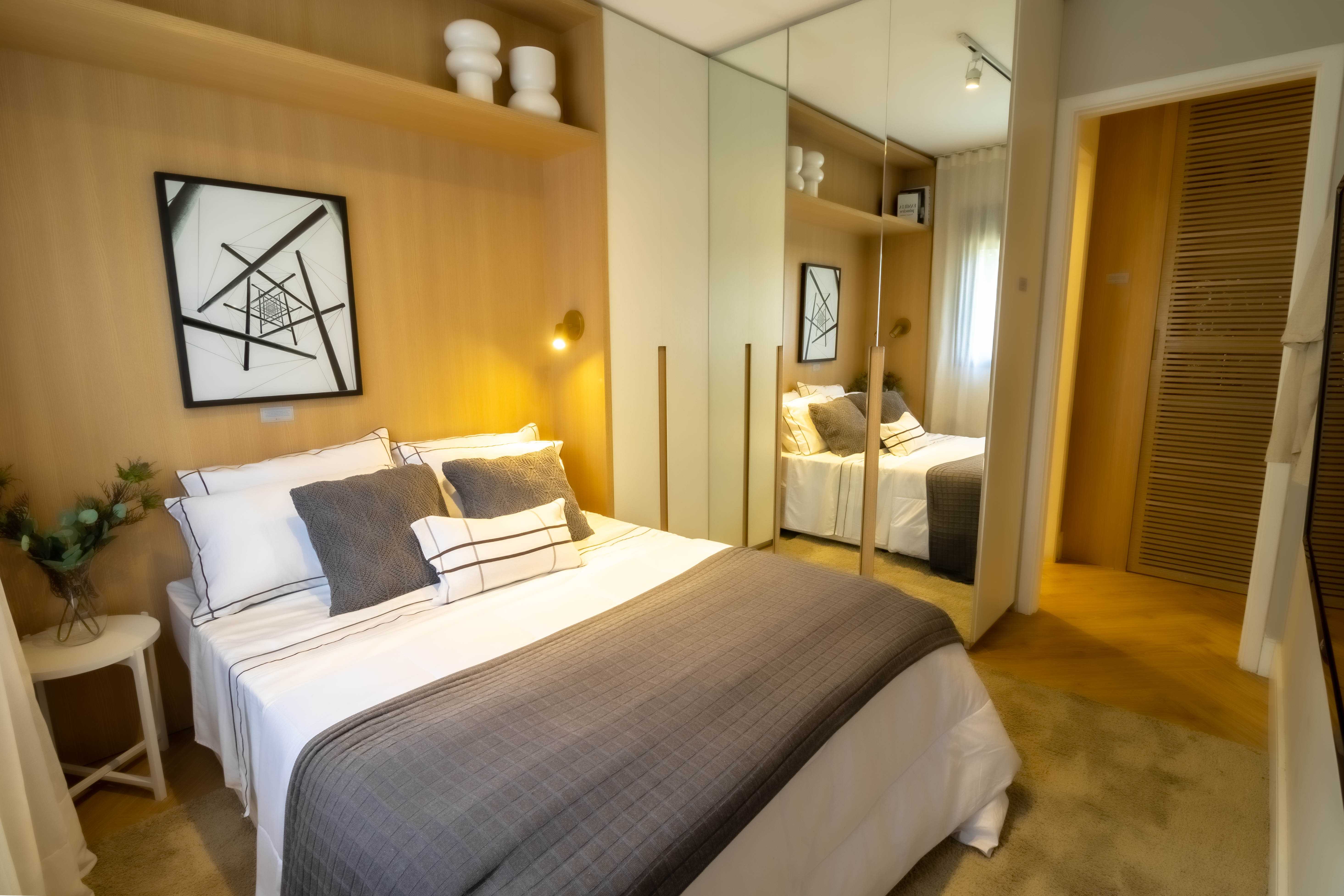 decoracao quarto casal pequeno barato e bonito