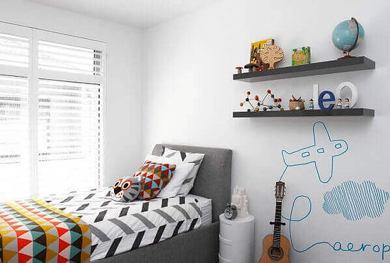 decoracao quarto infantil pequeno com beliche