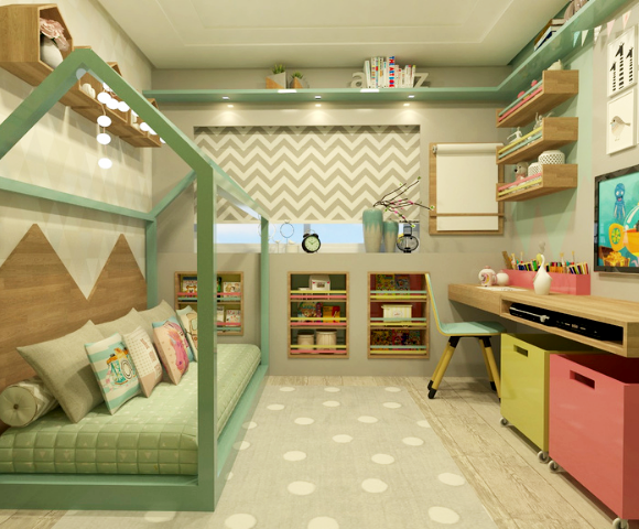 decoracao de quarto montessoriano