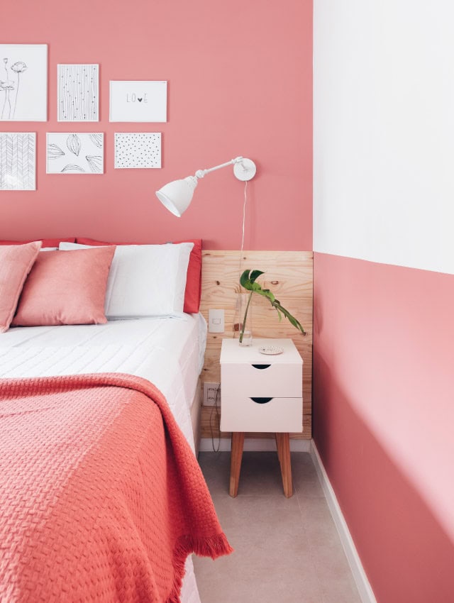 ideias de decoracao quarto rosa moderno e delicado