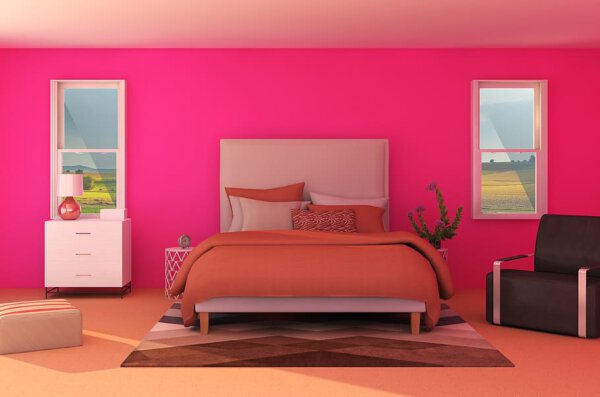 ideias de decoracao quarto rosa moderno e delicado