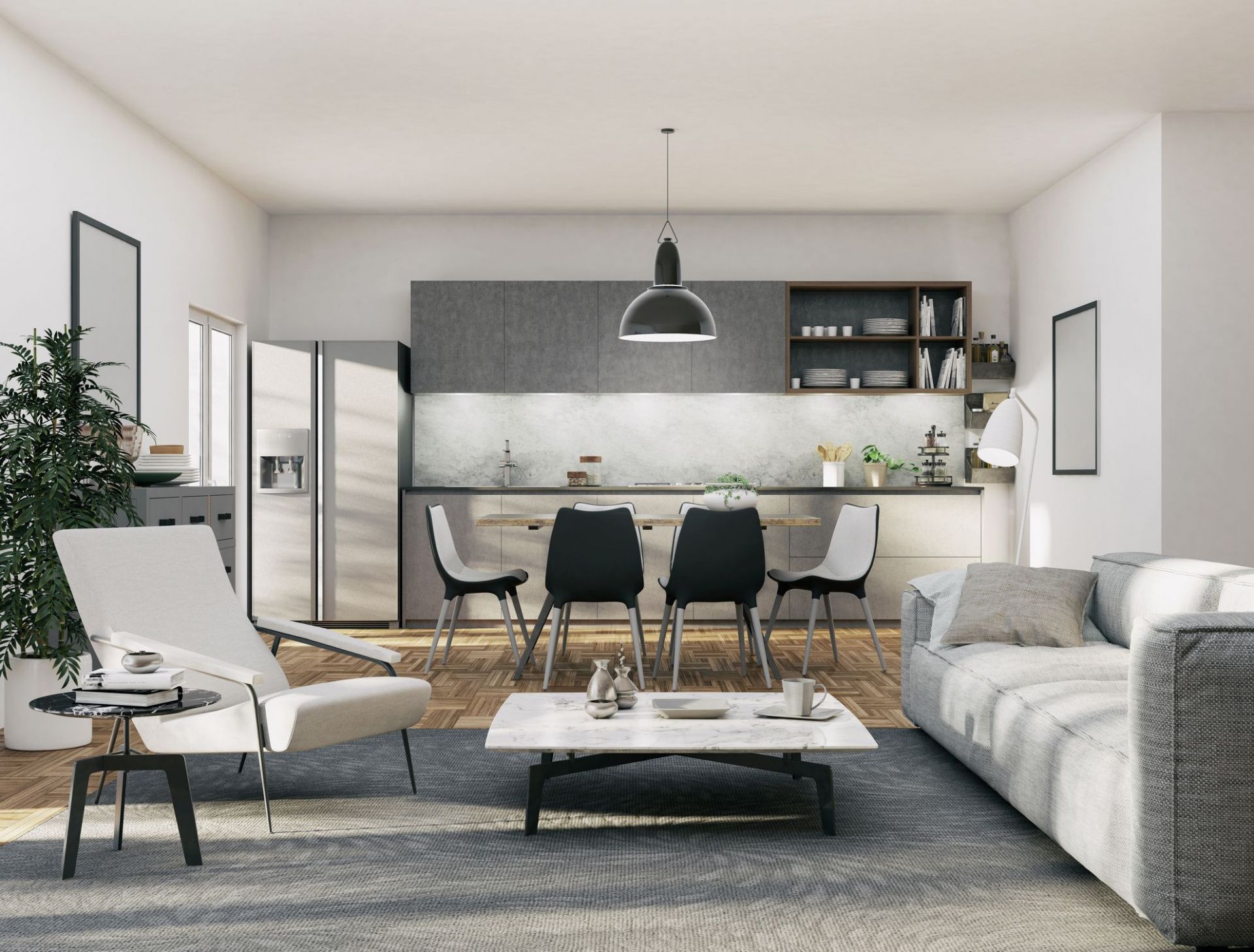 10 ideias inspiradoras sala cozinha integrada pequena