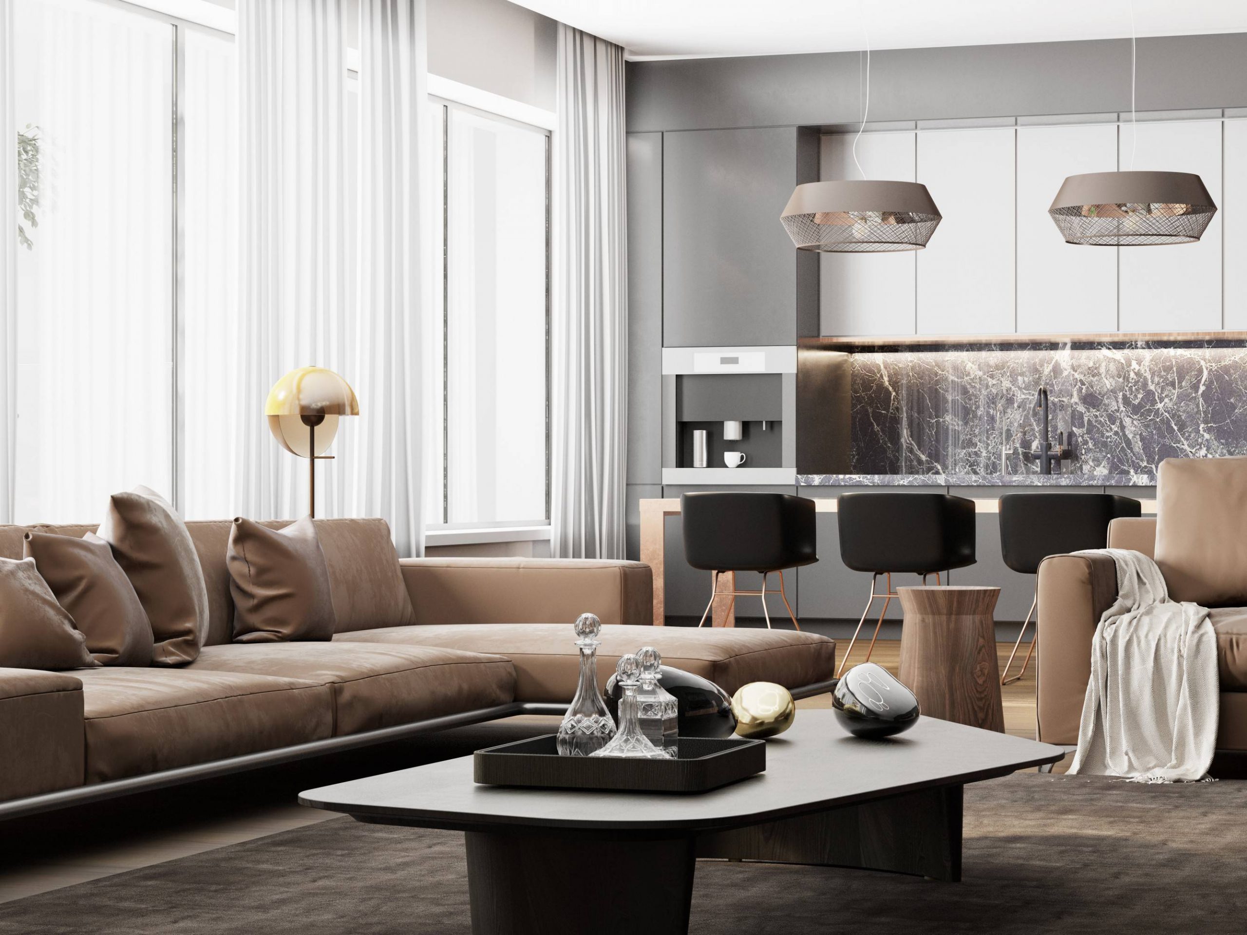 10 ideias inspiradoras sala cozinha integrada pequena