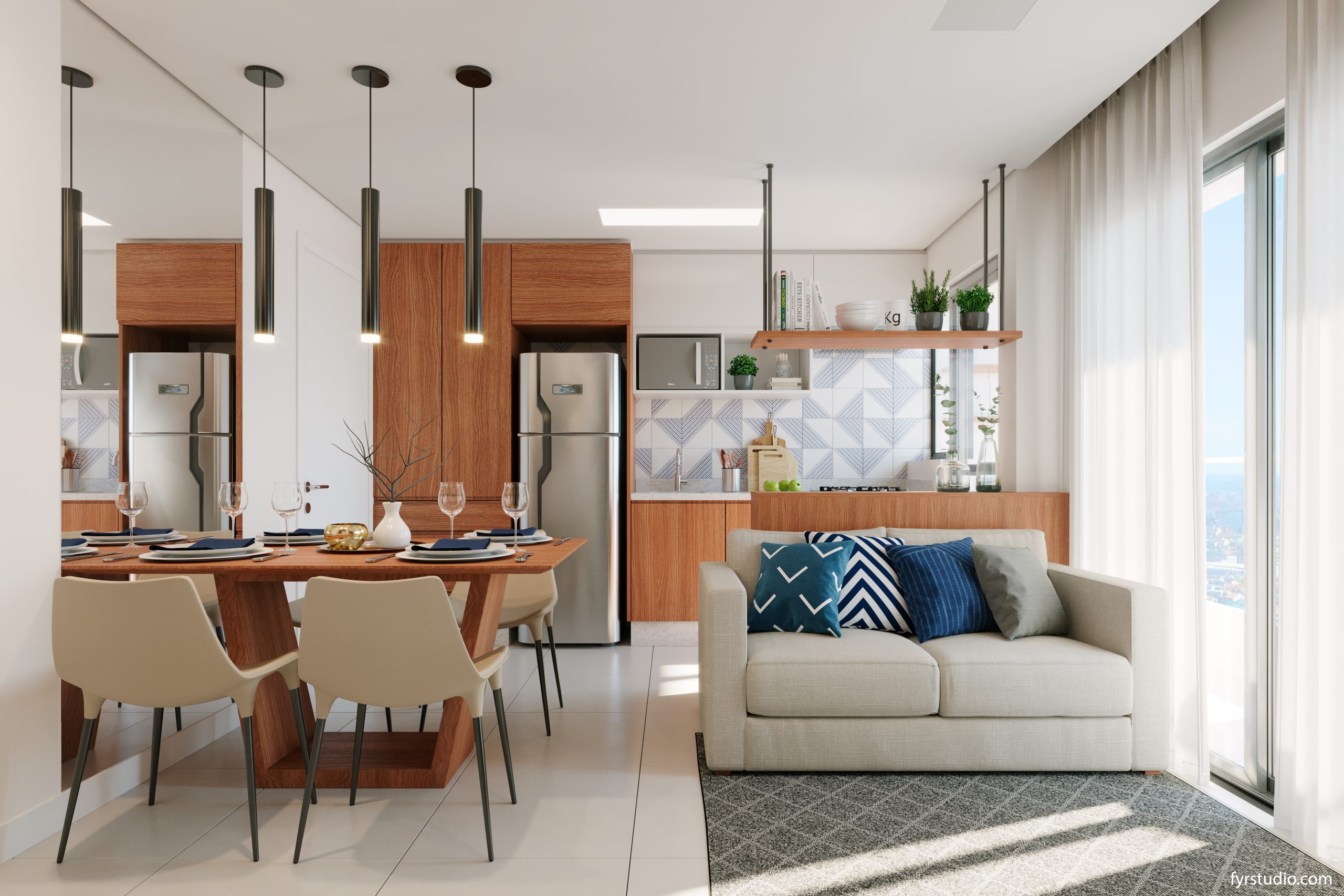 10 ideias inspiradoras sala cozinha integrada pequena